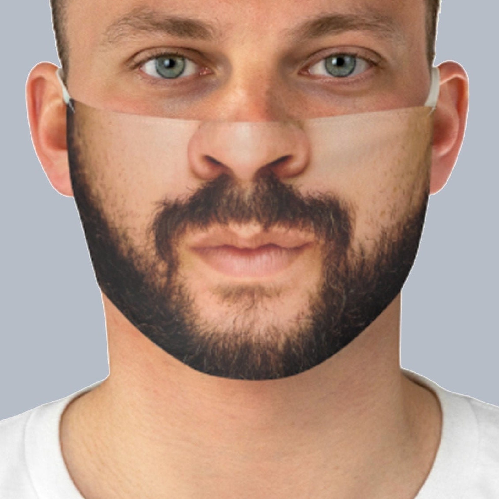 Custom Photo Face Mask Customized Beard Face Mask Etsy UK