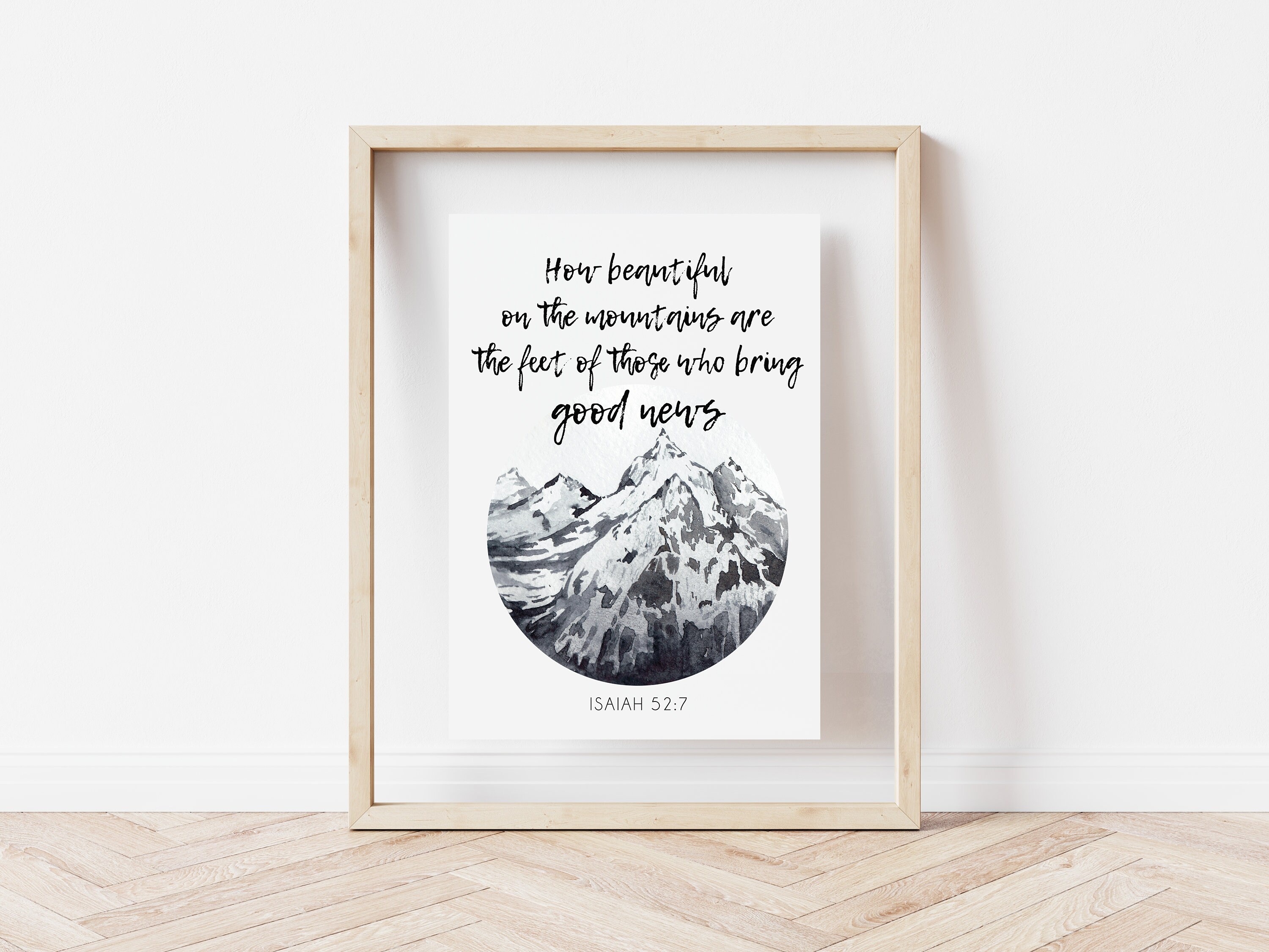 DIGITAL DOWNLOAD | Bible Verse Wall Art | Watercolour Botanical ...