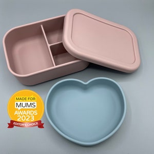Scrummy Tummies Lunchtime Bundle - Lunchbox and Heart Plate