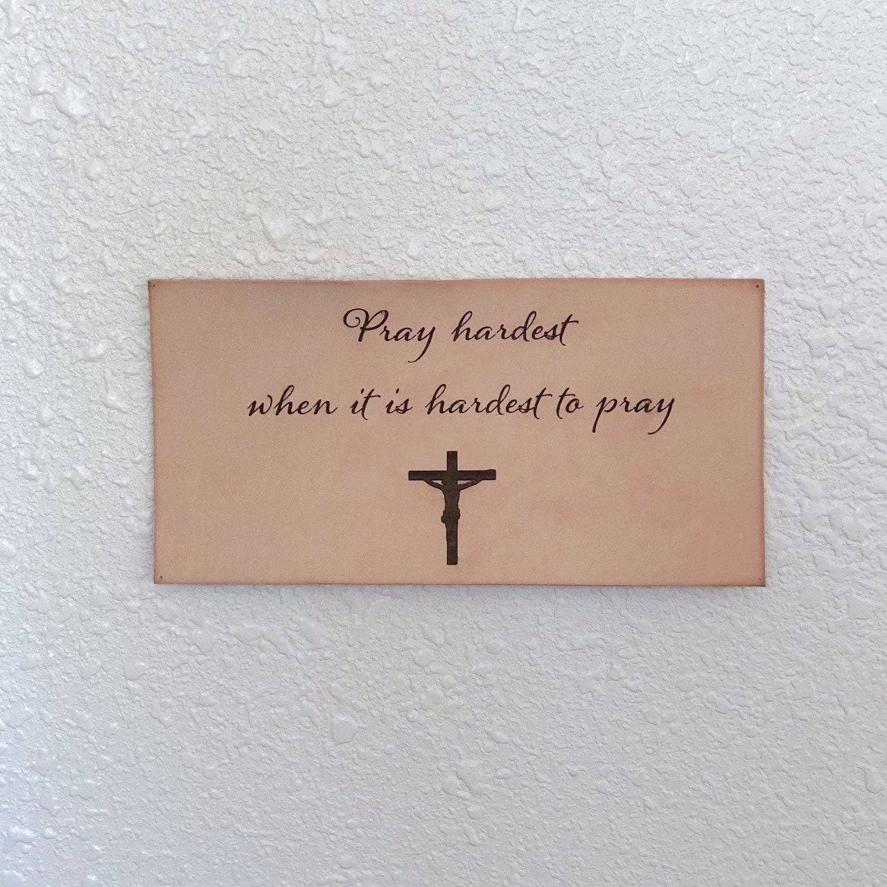 Customizable Leather Sign / Leather Quote Sign / Personalized Etsy