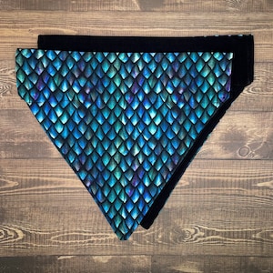 The "Dragon Scales" Blue Bandana