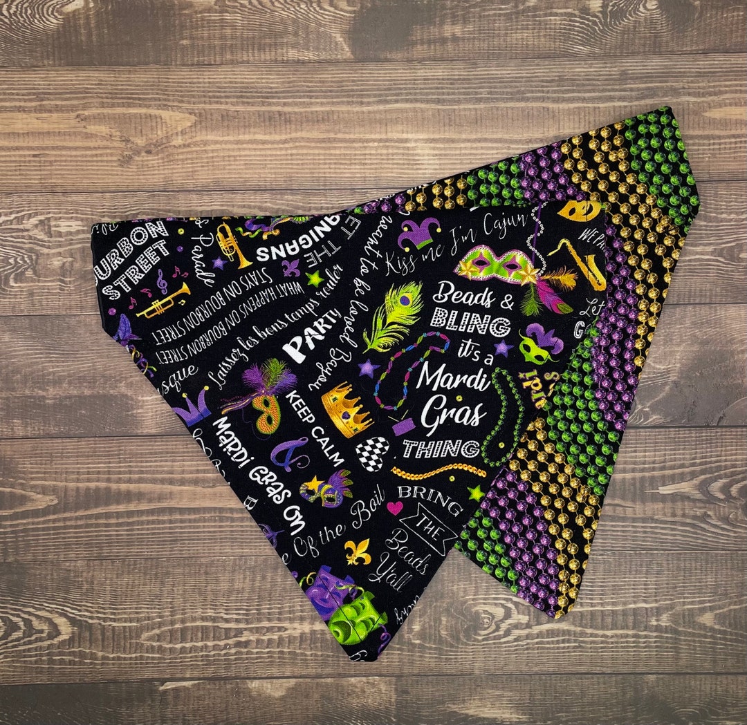 mardi gras bandana