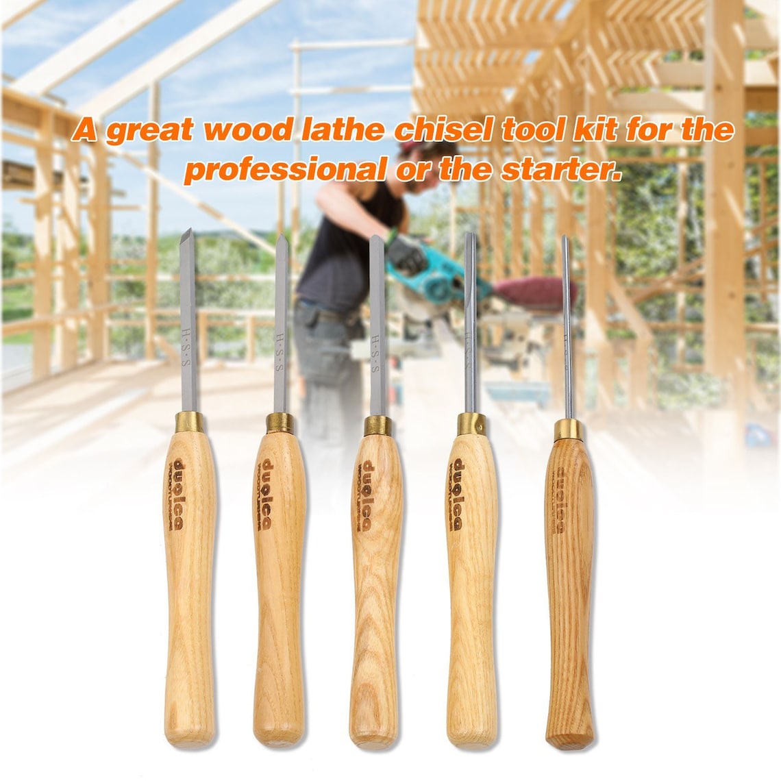 5PCS Woodworking Turning Tool Woodturning Tool Set Lathe Tools Etsy