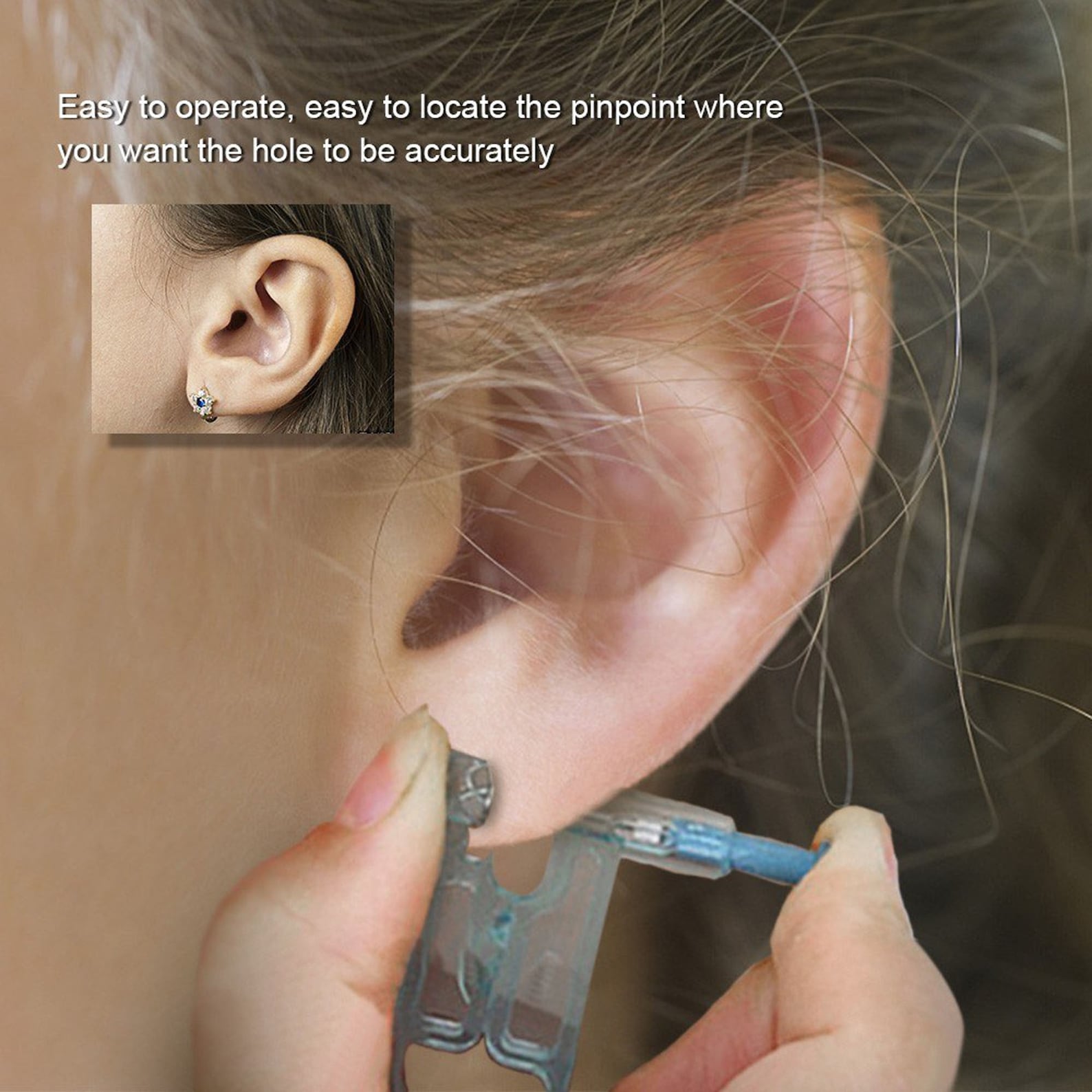Ear Piercing Gun Disposable No Pain Safety Unit Tool With Ear Etsy