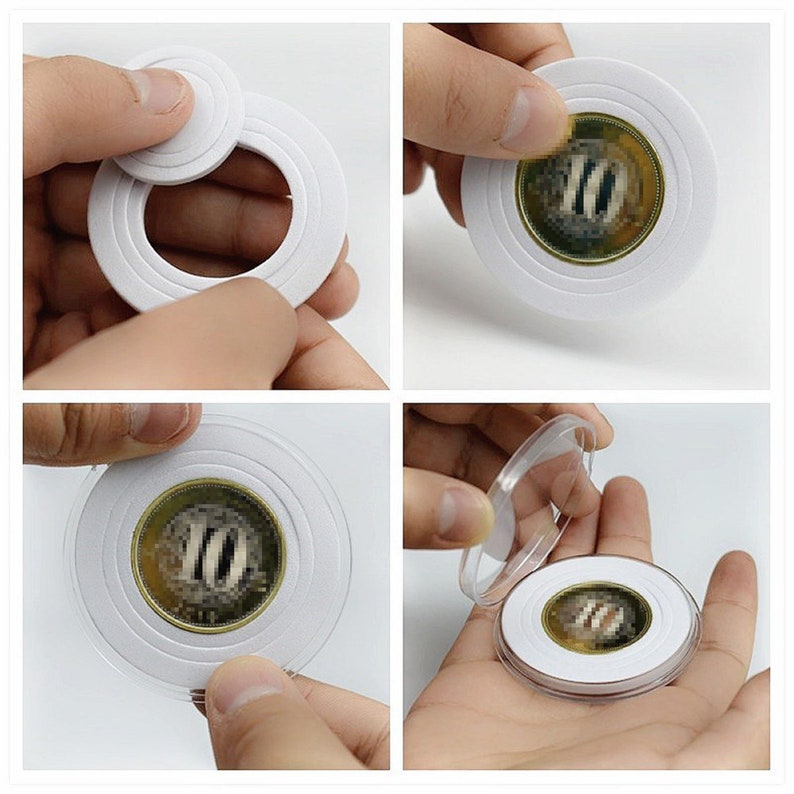 Pine Wood Coin Holder Wooden Coins Storage Box for Collectible Etsy