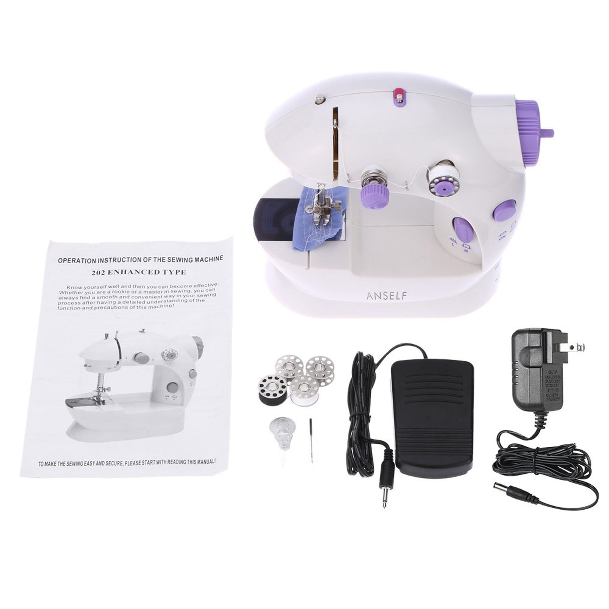 Mini Household Purple Electric Sewing Machine 2 Speed Etsy