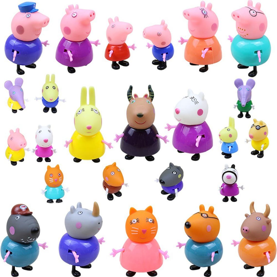 Peppa Pig Guinea pig Family Pack Dad Mom Action Figure Etsy