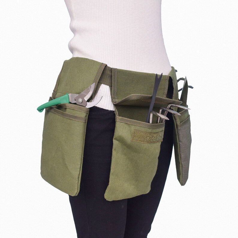 Garden Tool Belt Canvas Waist Tool Apron with Pockets Tools Etsy