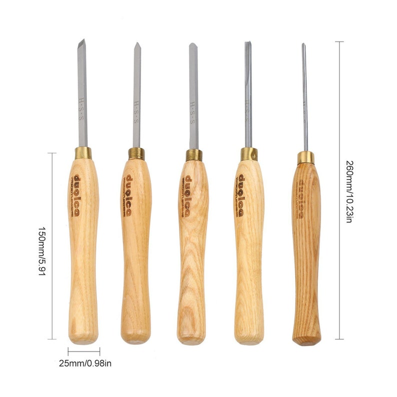 5PCS Woodworking Turning Tool Woodturning Tool Set Lathe Tools Etsy