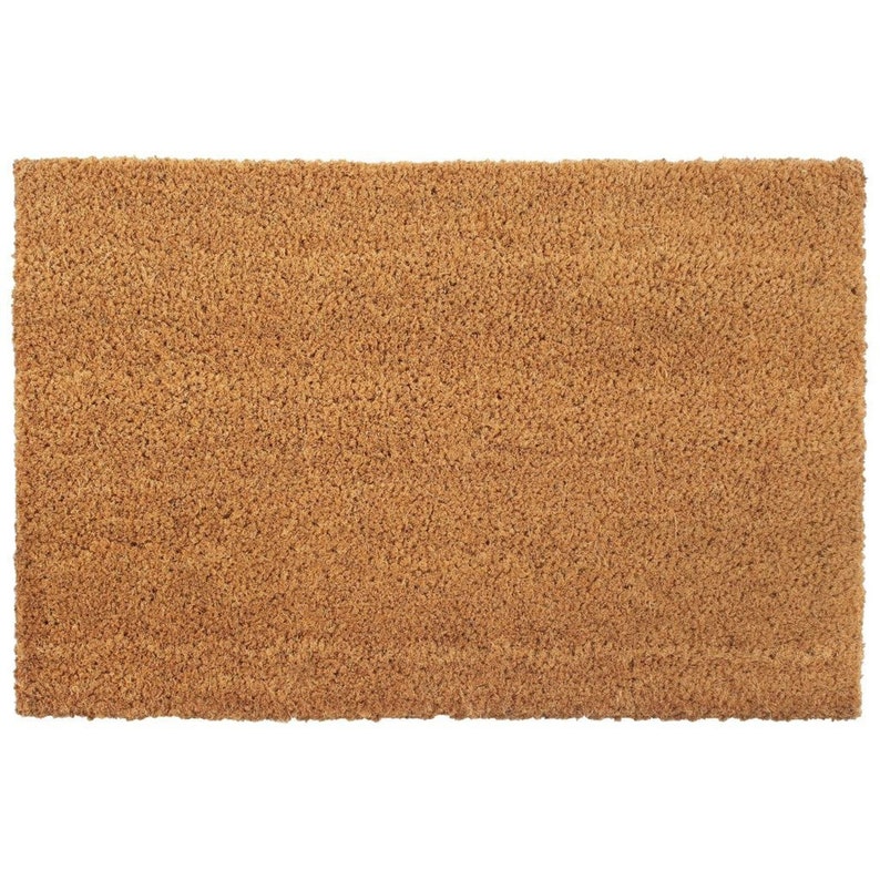 Natural color coconut fiber doormat 2 units 24mm 40x60cm Etsy