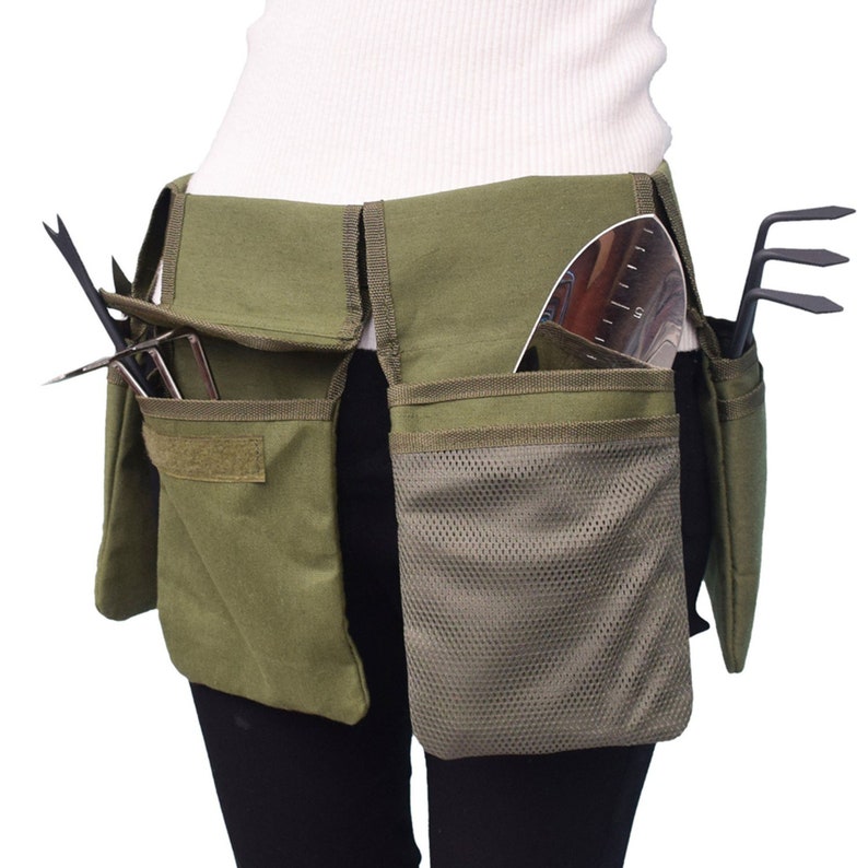 Garden Tool Belt Canvas Waist Tool Apron with Pockets Tools Etsy