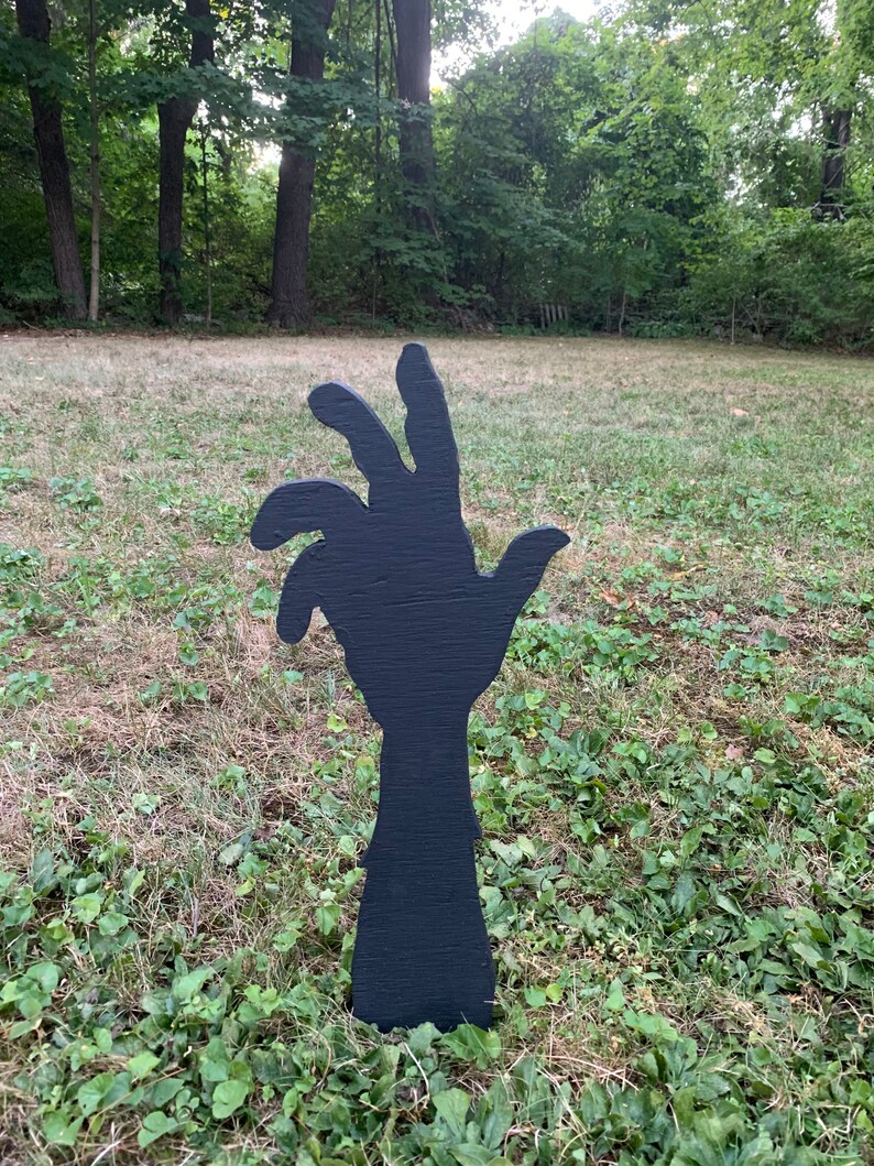 Wooden Halloween Zombie Hands Spooky Halloween Decor Lawn Etsy