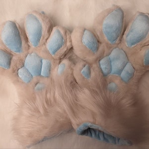 MTO Feline Paws / OktaviasCreatures pattern / canine style available! / made to order / furry / fursuit / paws / parts