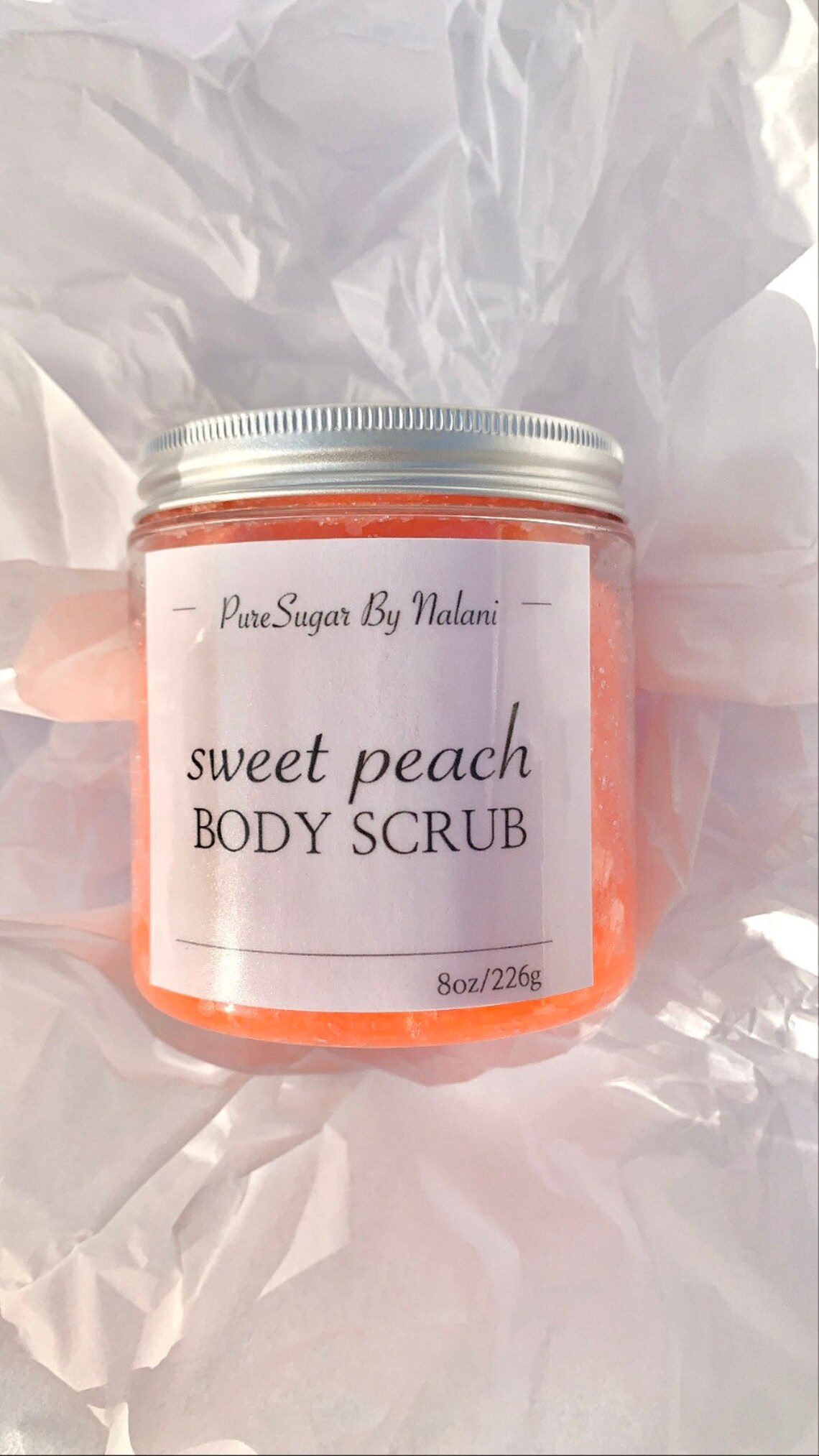 Sweet Peach Body Scrub Etsy