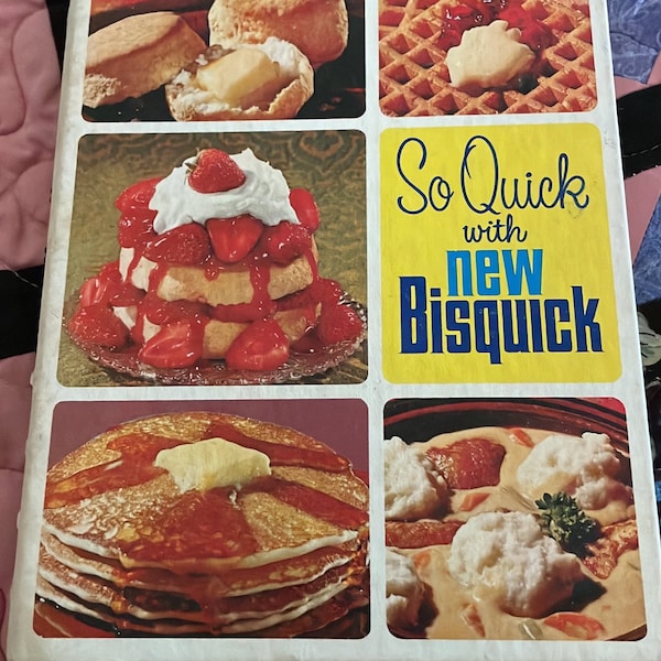 So Quick with new Bisquick Betty Crocker Cookbook 1967 - Vintage cookbooks - mid century - spiral bound