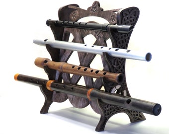 Rustic Celtic Whistle or Flute rack