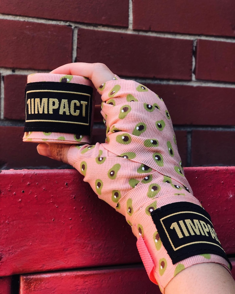 NEW Impact Boxing MMA Muay Thai Hand Wraps In Avocado design 5cm x 4m