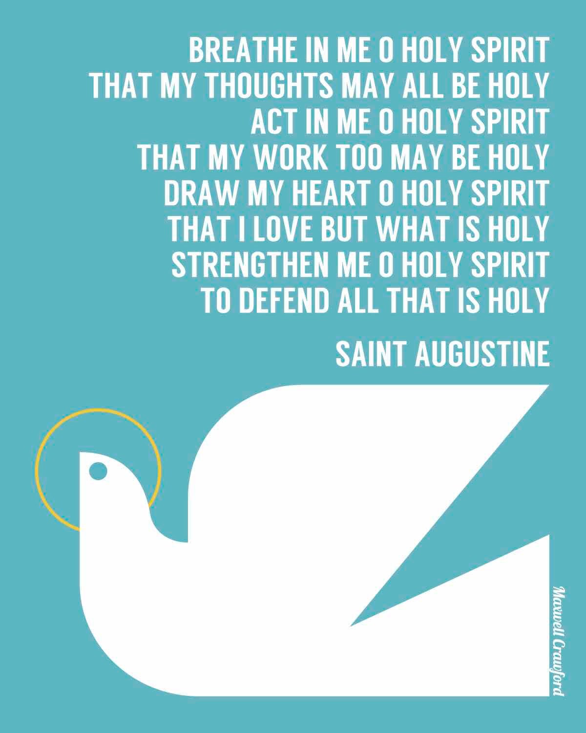 Saint Augustine Prayer Holy Spirit Catholic Art Print Etsy Saint Augustine Prayer Holy Spirit Catholic Art Print Etsy