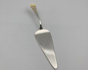 Vintage Rosenthal Romance Sterling Silver with Gold Accents Pie or Cake Server