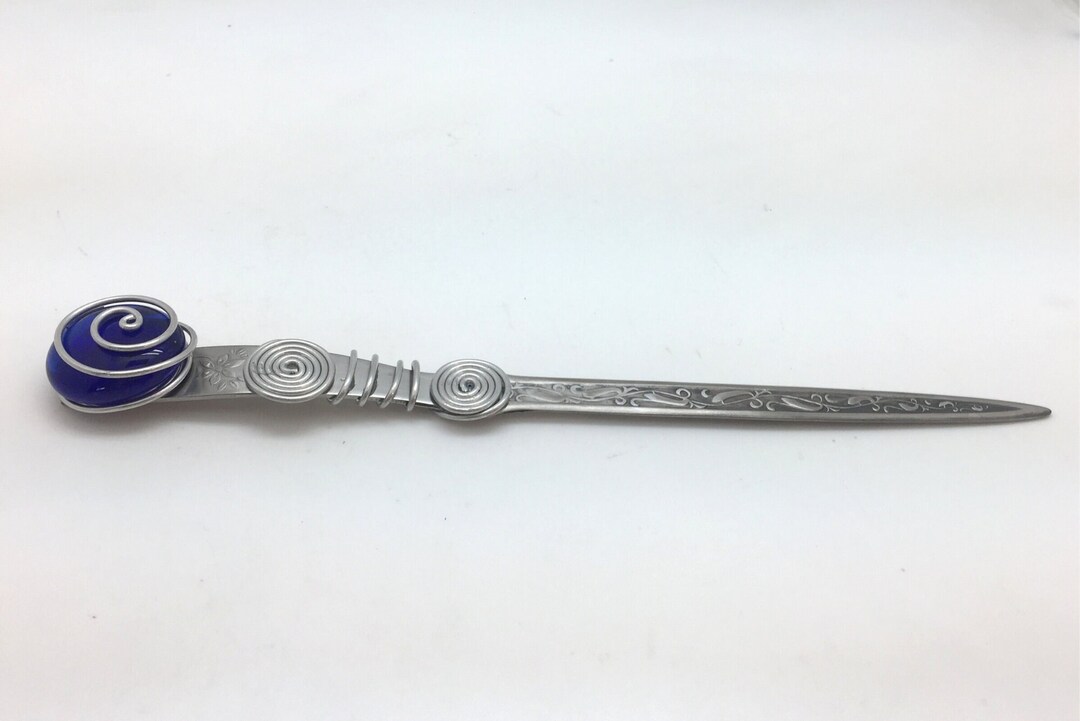 Vintage 1990s Dary Rees Original Wire and Beaded Letter Opener_gift for ...