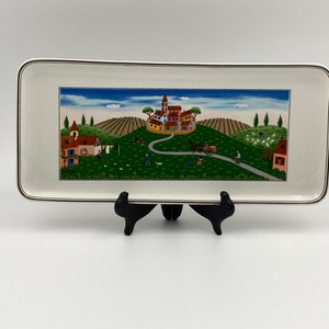 Villeroy & Boch “Design Naif” 13 1/2” Sandwich Tray Gift for Mothers, Friends, Fathers, and for the Kitchen