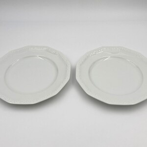 Vintage White Rosenthal Rose Collection “Maria” Patterned Salad Plate - This Listing is for 2 Salad Plates