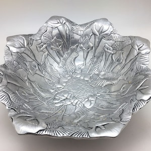 Vintage Arthur Court Bunny and Lily Bowl_Holiday, Mother&#39;s Day, Easter, Spring