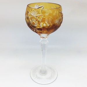 Nachtmann’s “Traube” Amber Hock Wine Glass
