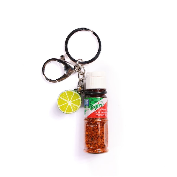 Refillable Tajin With Lime Keychain