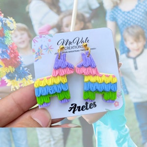 Piñata dangling earrings