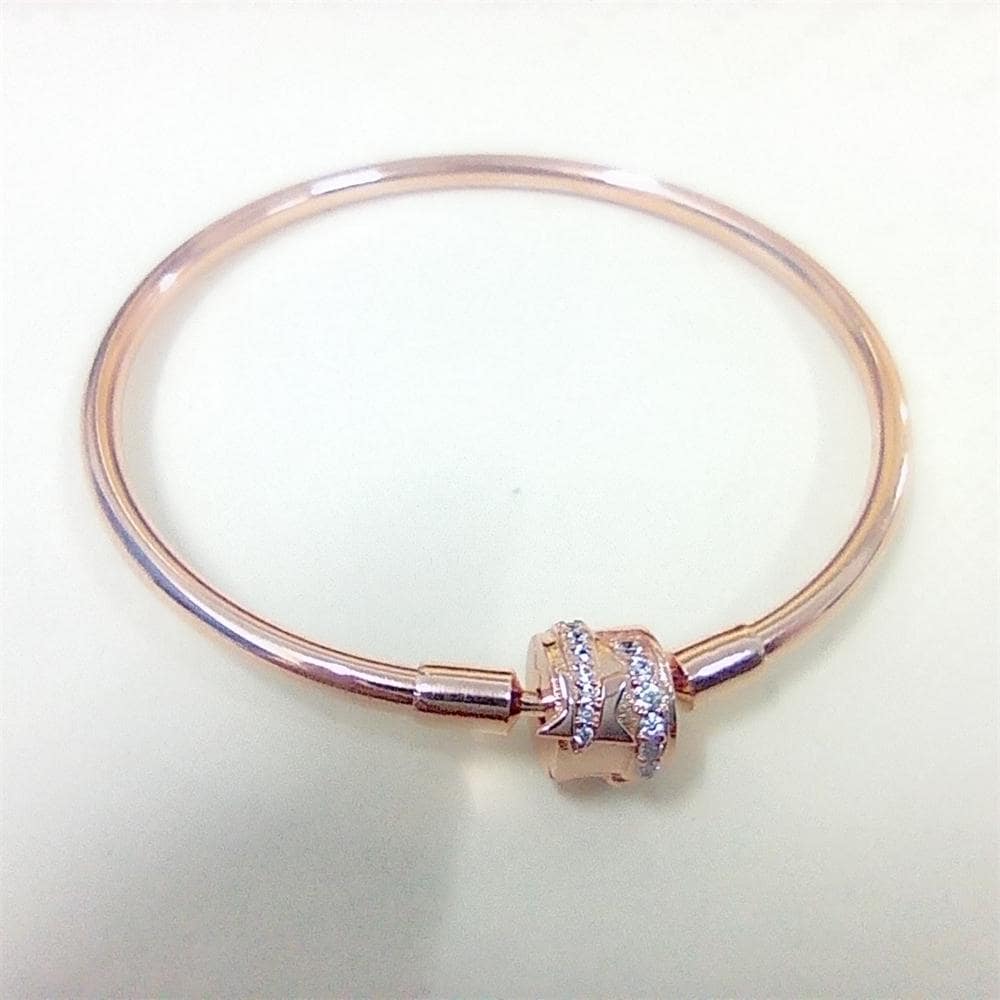 Pandora Moments Limited Edition Shooting Star Charm Rose Bangle