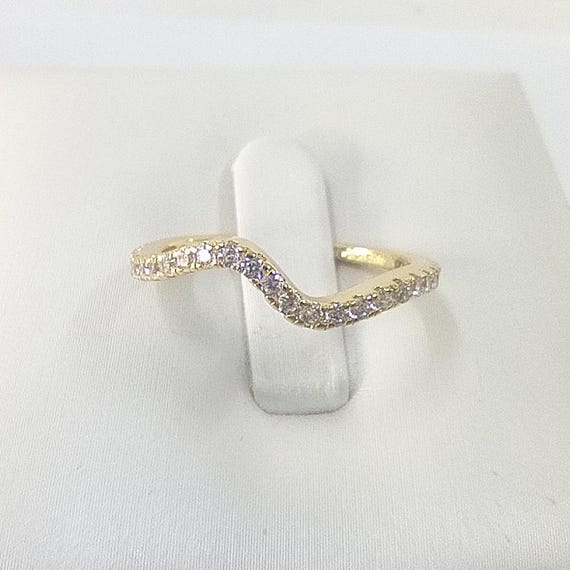 pandora timeless ring stackable sparkling wave sormus - Main Image