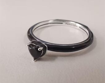 Pandora ME Black Chakra Heart Ring