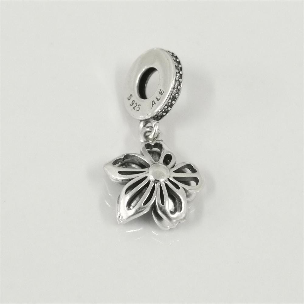 Pandora Blue Blossom Dangle Charm - Etsy