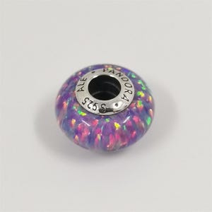 Pandora Opalescent Purple Charm - Etsy