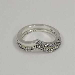 Pandora Shimmering Wishbone Ring Set