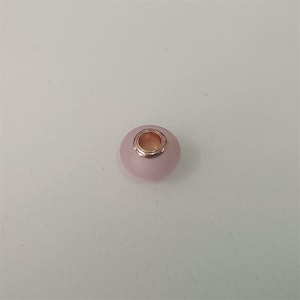 Mattes rosafarbenes Murano-Glas PANDORA Charm