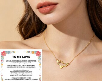 To My Love aangepaste naamketting gewei, gegraveerd in my love gouden gepersonaliseerde hanger, diy aangepaste naam hert sleutelbeen sieraden cadeau voor haar