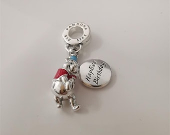 Pandora Winnie the Pooh Birthday Silver Dangle Charm - Etsy