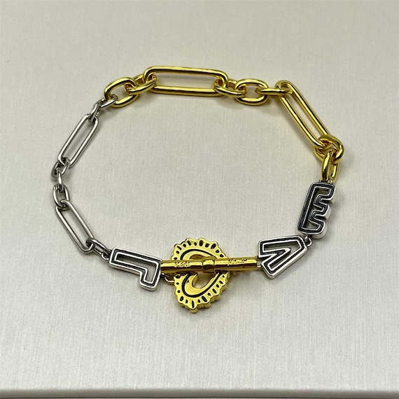 ALE S925 Pandora Keith Haring™ X Pandora Two-tone Love Links