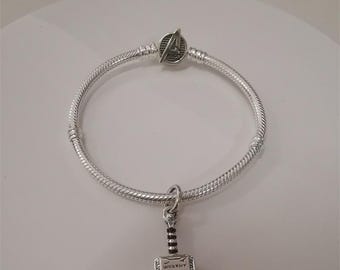 PANDORA S925 ALE シルバー ダングル ソー チャームとアベンジャーズ