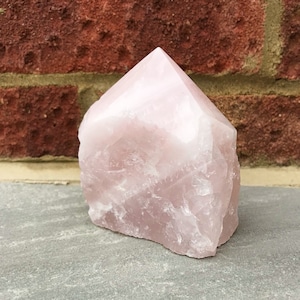 Rose Quartz Point Polished Cut Base Tower Free Form Obelisk Protection Crystal Love And Friendship