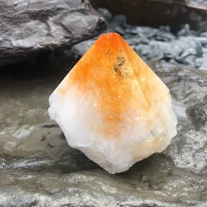 Citrine Half Polished Point