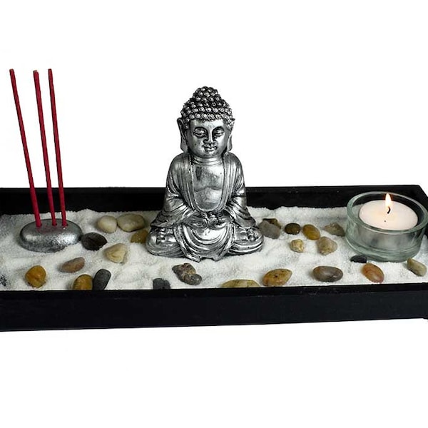 Buddha Incense Holder T-light Zen Garden, Ash Catcher