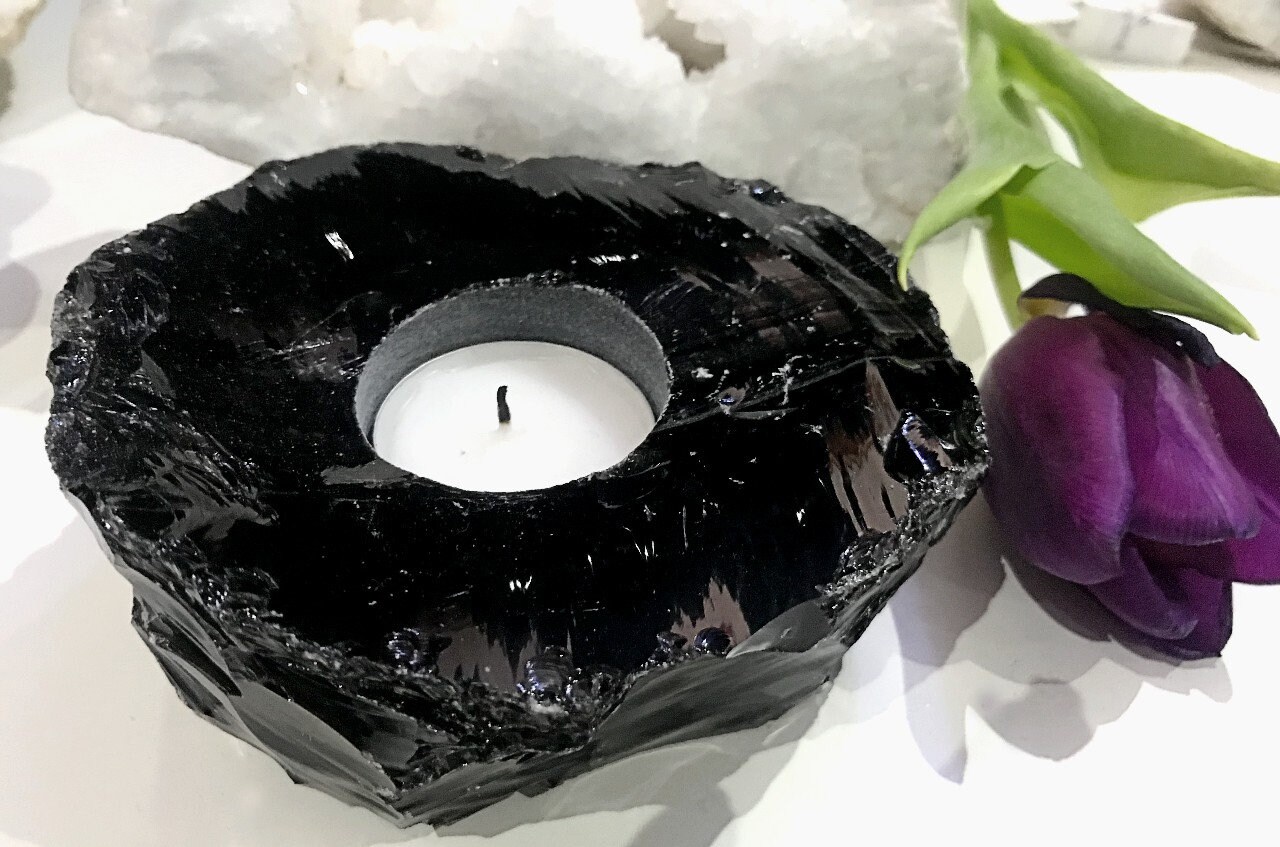 obsidian candle obsidian candle