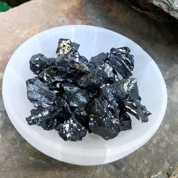 Raw Natural Elite Noble Shungite For Water Purification And Healing 50 And 100g Bags