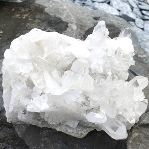 Geode naturale grezzo Quarzo trasparente grezzo Cluster XL 944 g