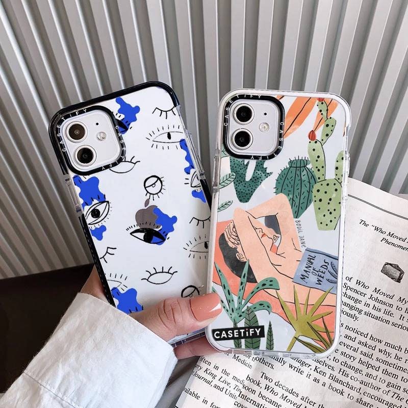 Casetify Replica Phone Cases Cute Cartoon Drawing Transparent Etsy