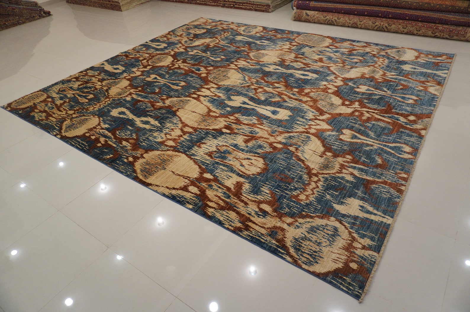 12x14 Area Rug Afghan Hand Knotted Wool Rug Oversize Etsy Canada