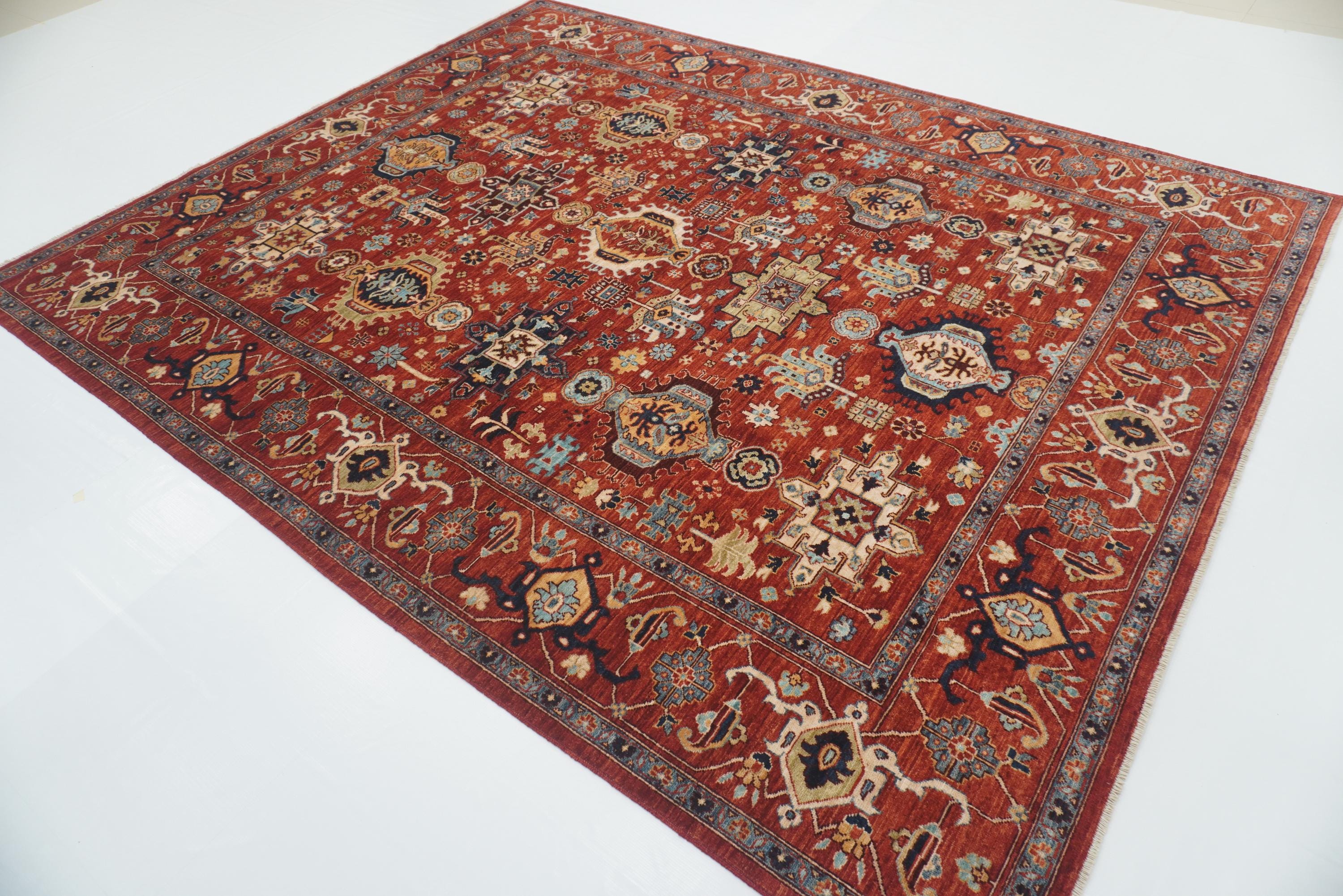 8x10 Deep Red Karaja Rug: Afghan Hand-knotted Wool Oriental Rug - Etsy
